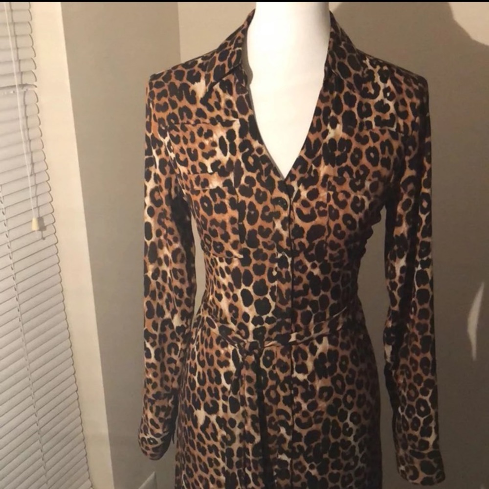 Express leopard dress